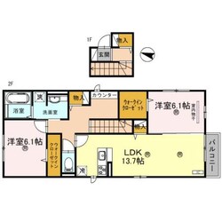 岡本駅 徒歩4分 2階の物件間取画像